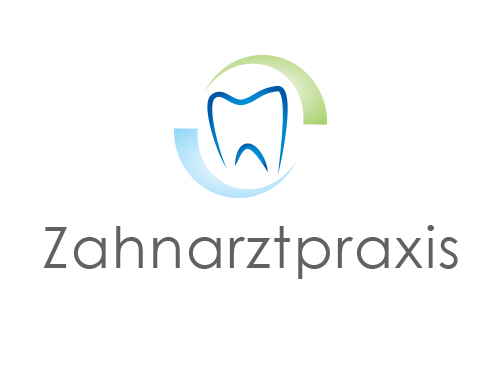 Zhne, Logo, Zahnarztpraxis, Zahn, Bogen, Halbkreis