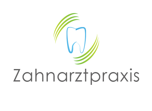 Zhne, Logo, Zahnarztpraxis, Zahn, Bogen, Linien
