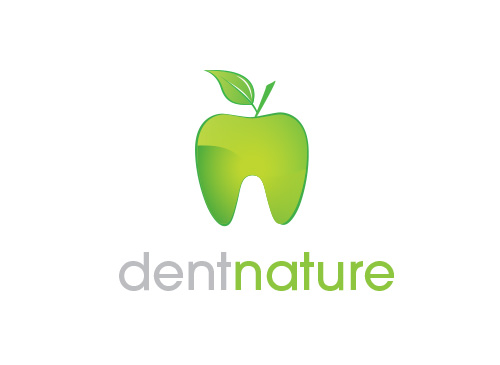 ko, Zhne, Zahnrzte, Zahnarztpraxis, Logo Zahn Natur grn