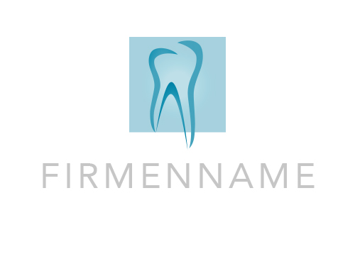 Zhne, Zahn, Logo, Zahnarzt, Zahnarztpraxis, Dentallabor, Quadrat, Abstrakt