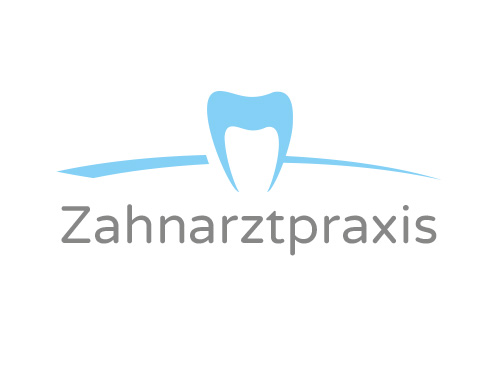 Logo, Zahnarztpraxis, Zahn, Bogen