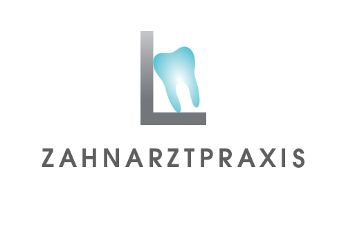 Zhne, Zahn, Zahnarztpraxis, Logo, Buchstabe L