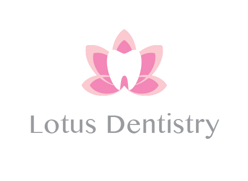 Zhne, Zahnrzte, Zahnarztpraxis, Logo, Lotusblte