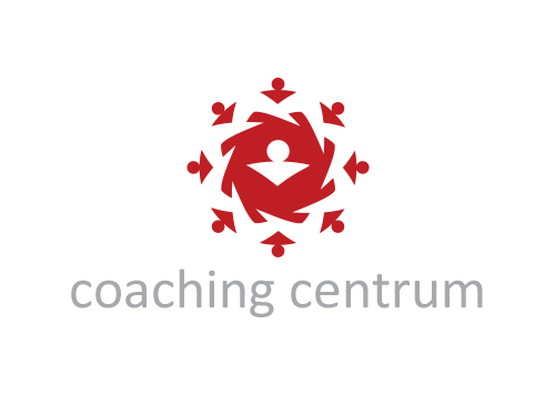 Zeichen, Signet, Logo, Zentrum, Menschen, Gruppe, Coaching