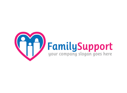 Familie Logo, Mutter, Liebe, Herz