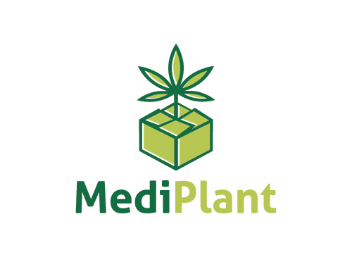 Cannabis Logo, Marihuana Logo, Medizin Logo