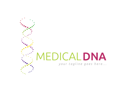 Medizin, DNA, Genetik, Labor, Logo