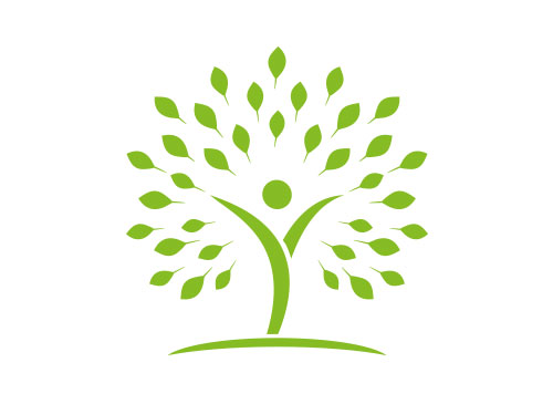 ��, Logo Mensch, Baum, Wachstum