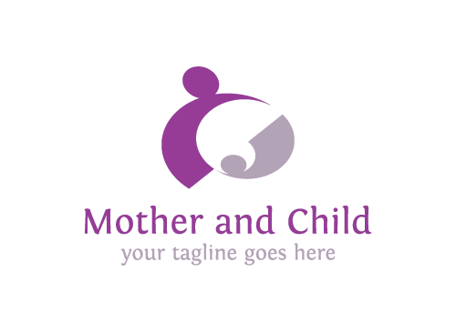 Mutter, Kind, Geburt, Schwangerschaft Logo