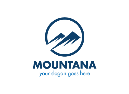 , Zeichen, Berge, Urlaub, Urlaub in den Bergen, Kreis Logo