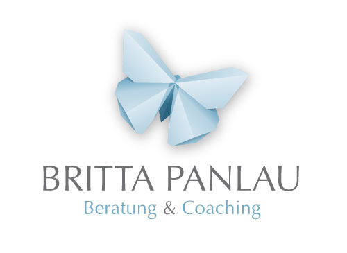 Origami Schmetterling Coaching Logo