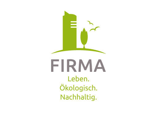 Logo fr modernes, kologisches bauen und wohnen