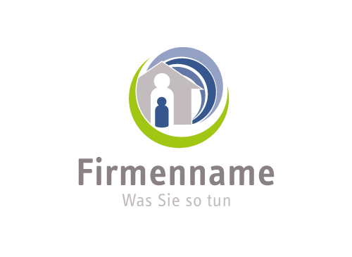 Logo fr Immobilienmakler oder soziale Einrichtung