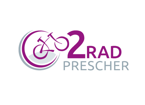 Logo mit Fahrrad, Bike