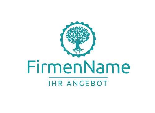 Logo mit Baum / Eiche