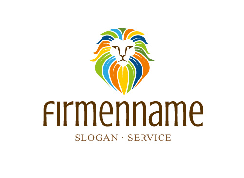 Logo mit Lwenkopf