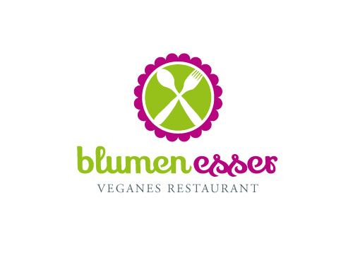 Logo fr veganes Restaurant, Catering, Imbiss,