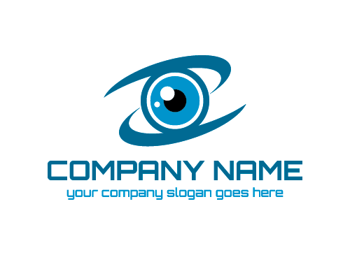 Auge, Augenoptiker, Sehen, Optik, Blau, Logo