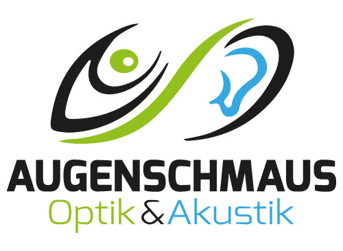 Optik und Akustik-Logo, Auge und Ohr