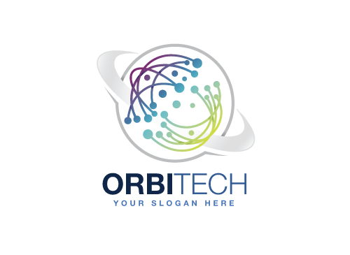  , Zeichen, Technologie, Kreis, Orbit, Einheit, Internet, IT, Verbindung, Daten, Kommunikation Logo