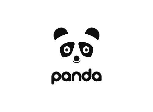 Panda Logo, Maskottchen Logo