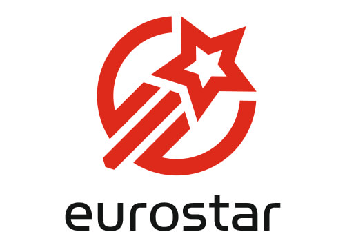 Eurostar Logo, Euro und Stern Logo