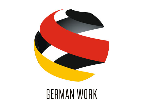Weltkugel Deutschland German Logo