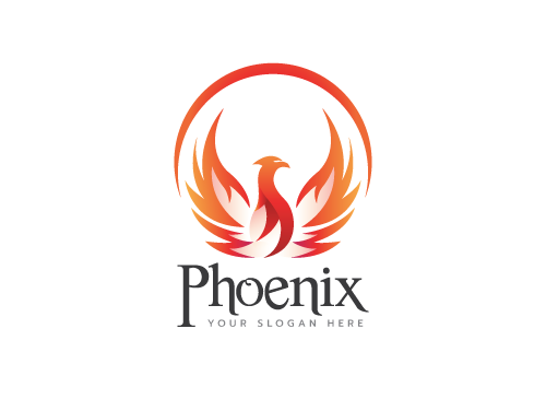 , Vogel, Phnix, Flgel, Phoenix, Feuer, Feuervogel Logo