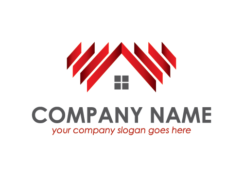 Immobilien, Haus, Dach, Broker, Investment, Logo