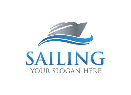 Logo Jacht, Schiff, Segel