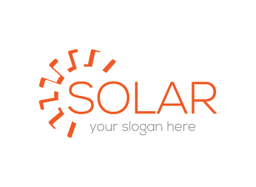 Sonne, Solar, Heizung, Energie, Panel, Einsparungen, Logo