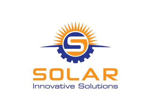 Energie, Solarenergie, Strom Logo