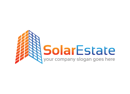 Solar Logo, Energie, Sonne, Strom