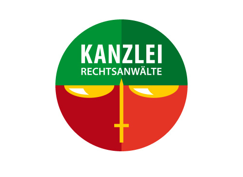 Waage Schwert Kreis Logo