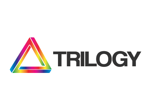 Dreieck, regenbogen, Sport, lebendig Logo
