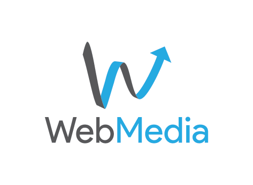 Medien Logo, Pfeil, Erfolg, Design, Welle