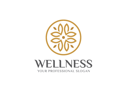 , Zeichen, Kreis und Bltter, Pflanzen, Wellness, Massage, Grtner, Stern Logo