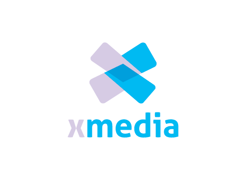 Buchstabe X Logo, Medien Logo