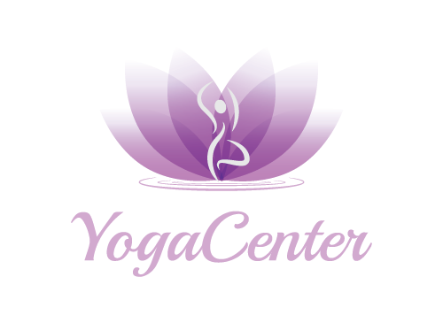 Logo Yoga, Massage, Medizin, Salon, Spa, Wellness, Beauty, Pflege