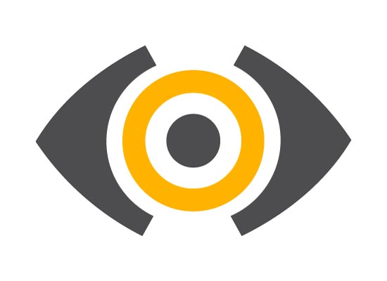 Geometrische Form, Kreis oder Auge - Logo