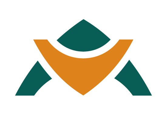 Geometrische Form, Halbkreis, Bgen, ineinandergreifende Elemente - Logo