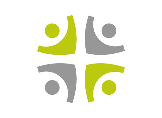 Menschen, Personen, die sich zu einem Kreis ergnzen - Logo