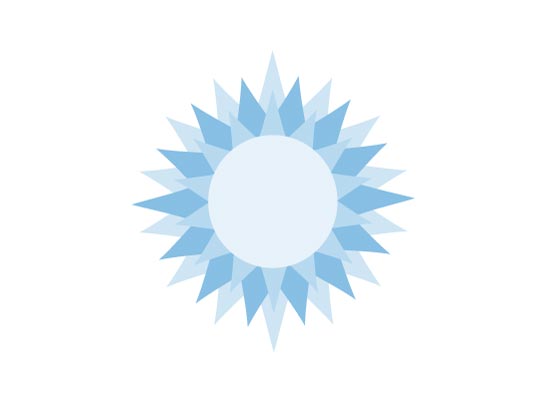 Abstrakte Sonne, Stern - Logo