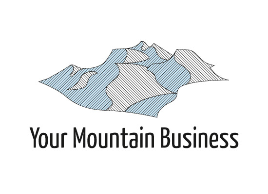 Berglandschaft - Logo mit Bergen