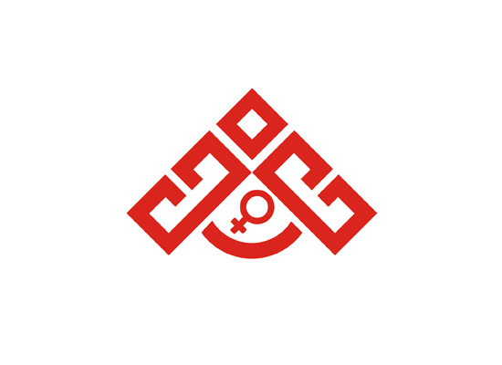 Logo für Frauenarzt - Dach mit Symbol