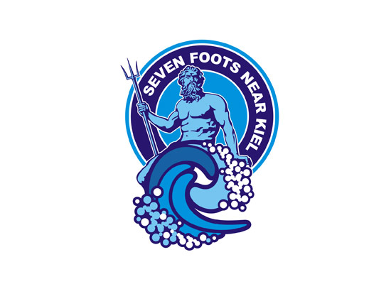 Poseidon - Logo für Reinigung mit Meeresfrische