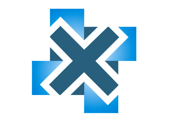 Buchstabe X Logo