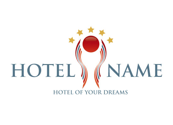 Hotel Logo mit 5 Sternen