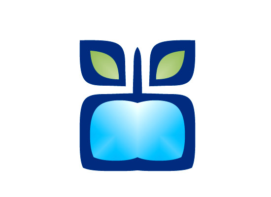 Abstrakter Apfel Logo