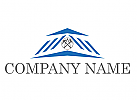 kologisch, Zweifarbig, Zeichen, Zeichnung, Symbol, Dachdecker, Immobilien, Bau, Logo